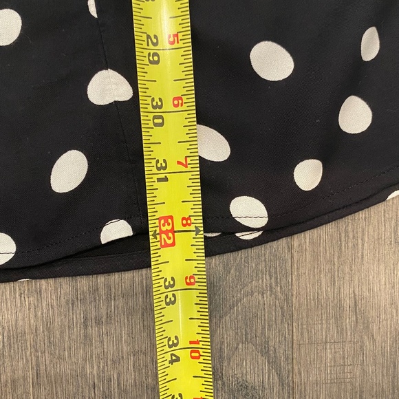 NWT Abercrombie & Fitch Cinch-Front Mini Dress Black/White - Picture 7 of 7